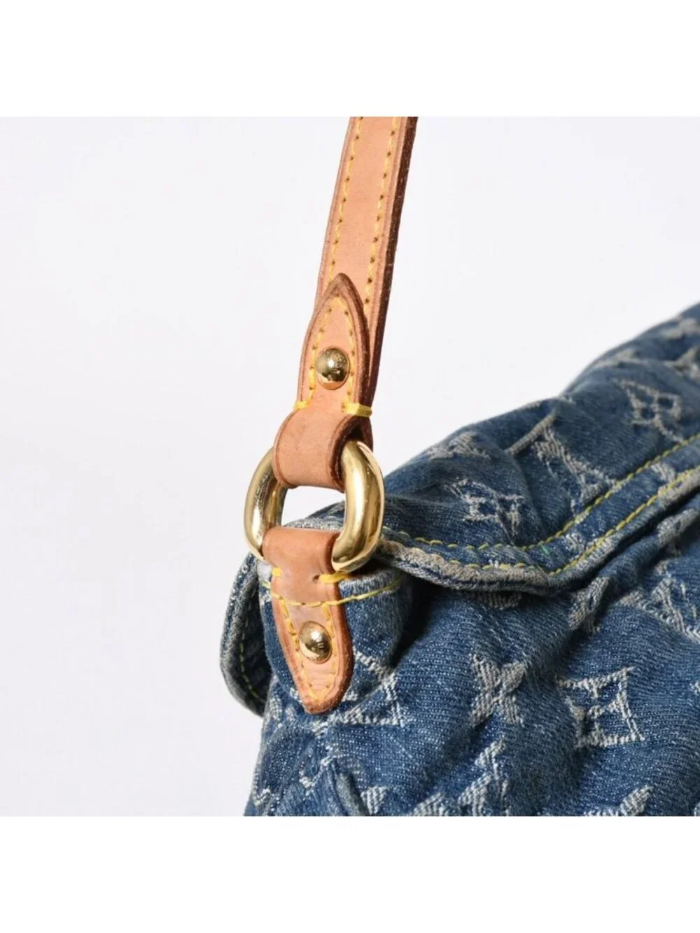 Louis Vuitton Mini Pleaty Bag Monogram Denim Indigo Blue